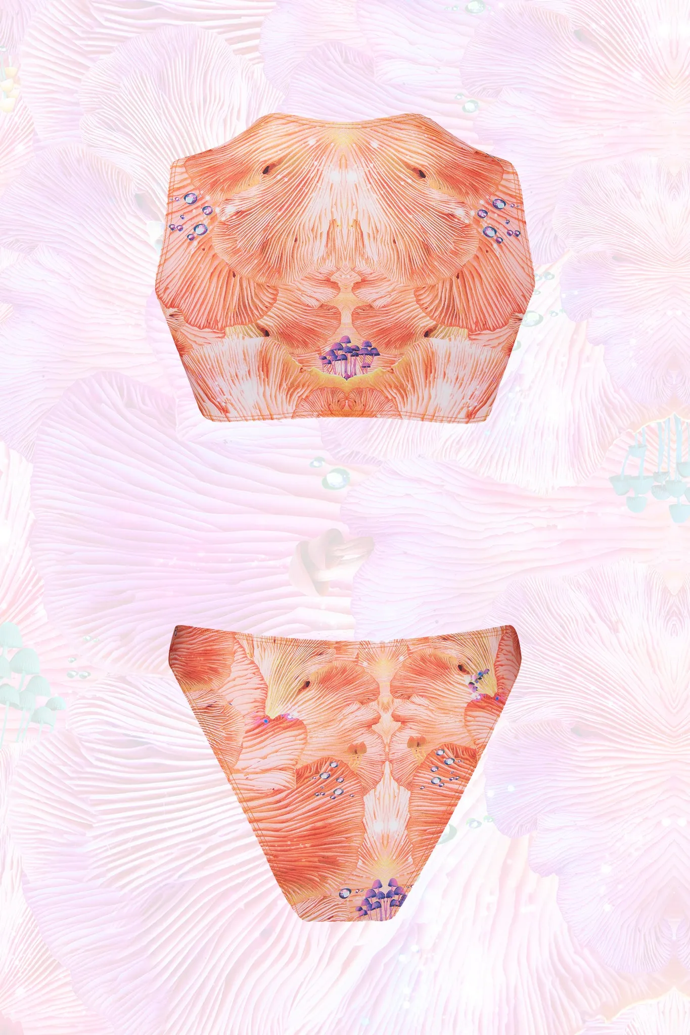 Forest Of Dreams Orange Cut Out Bodysuit