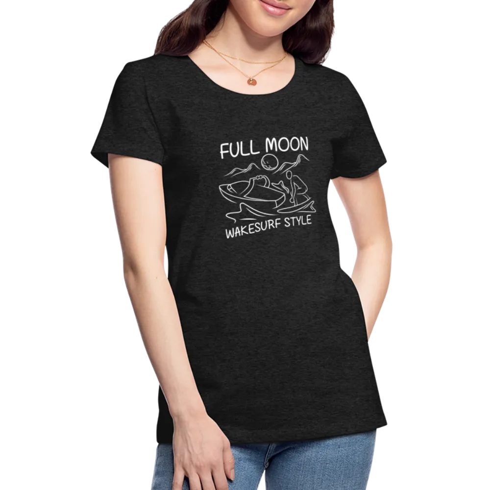 Full Moon Wakesurf Style Women’s Premium T-Shirt