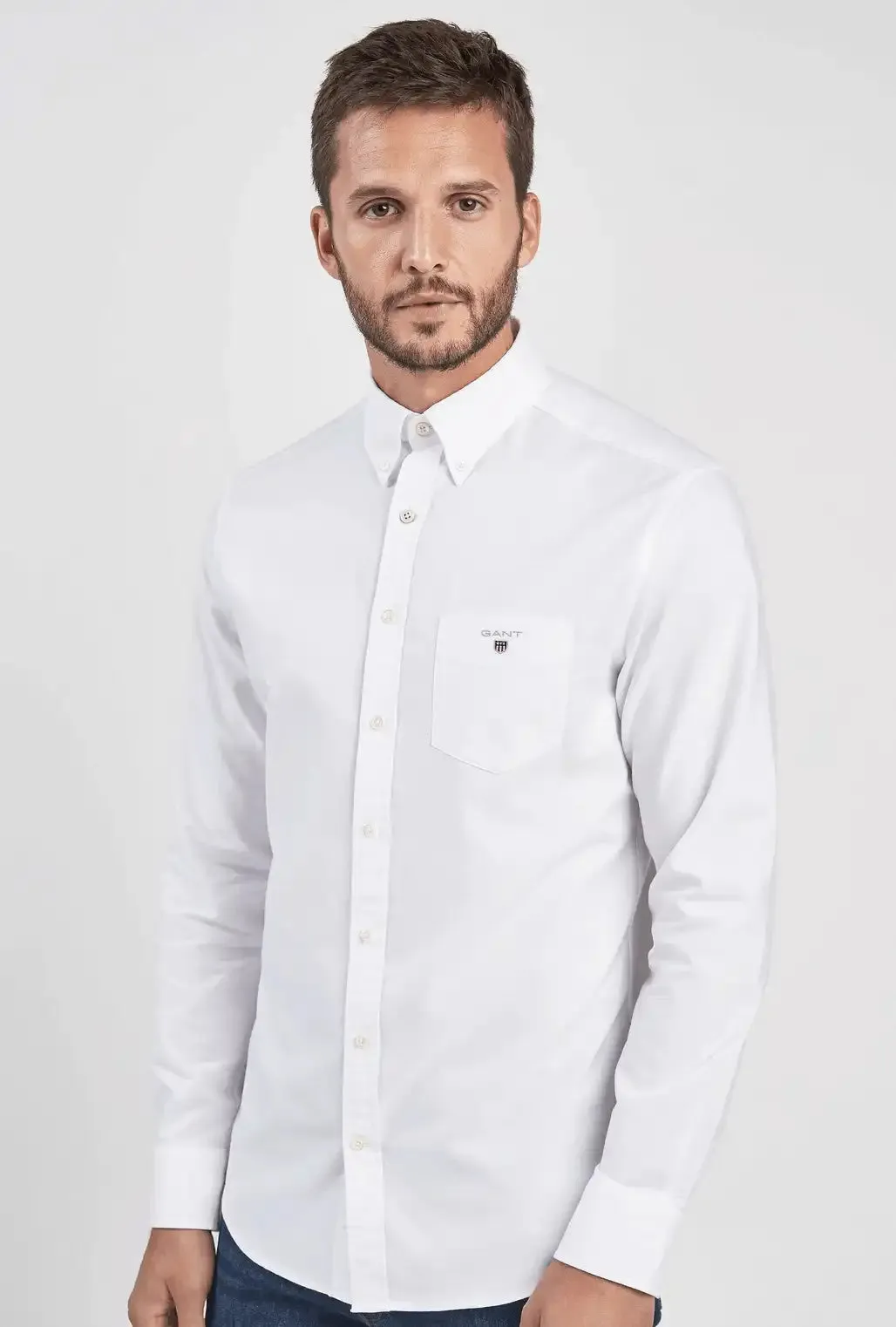 GANT Mens Regular Oxford Shirt White
