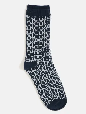 Gant Women Blue Printed Socks