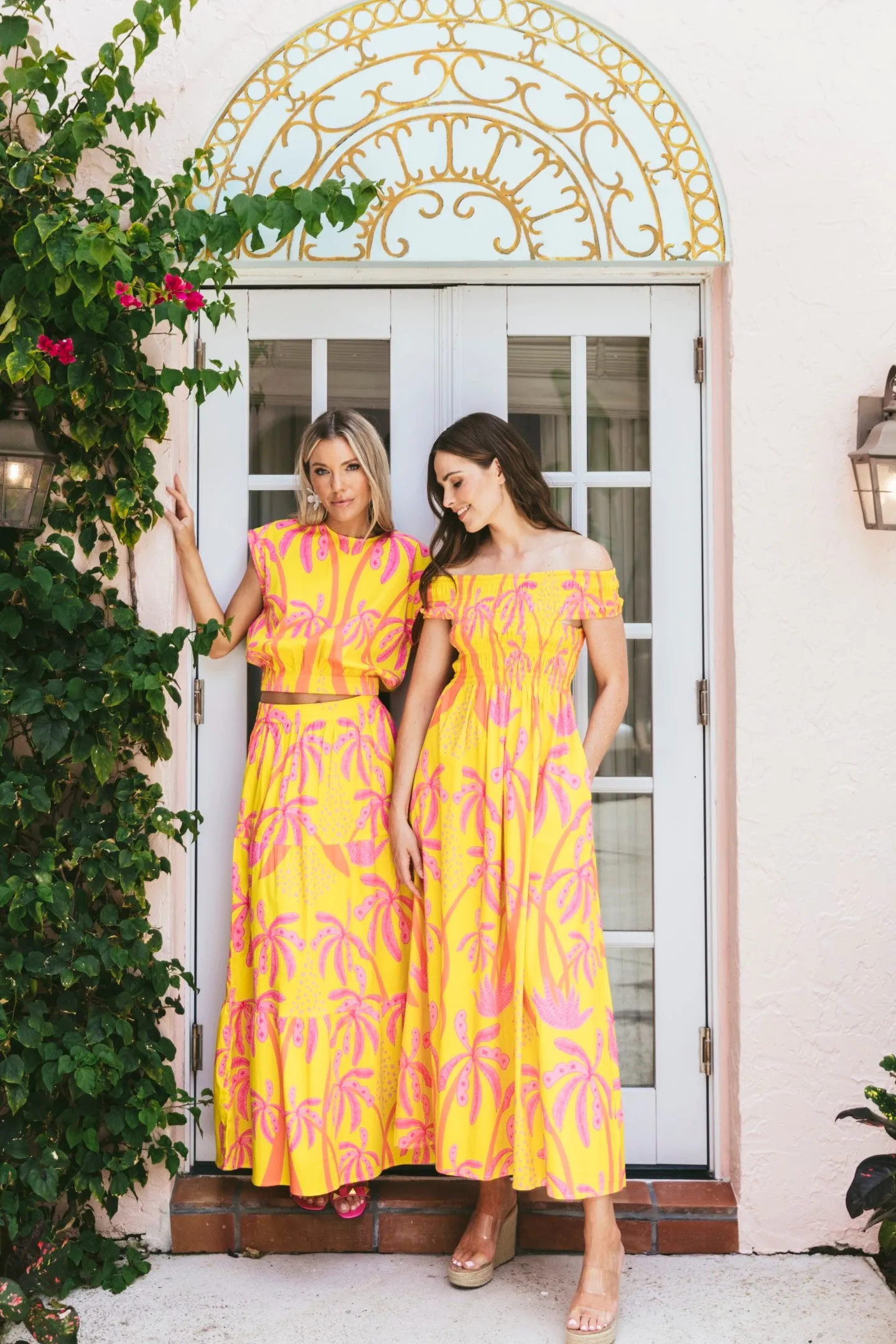 Gardenia Skirt in Antigua Palm