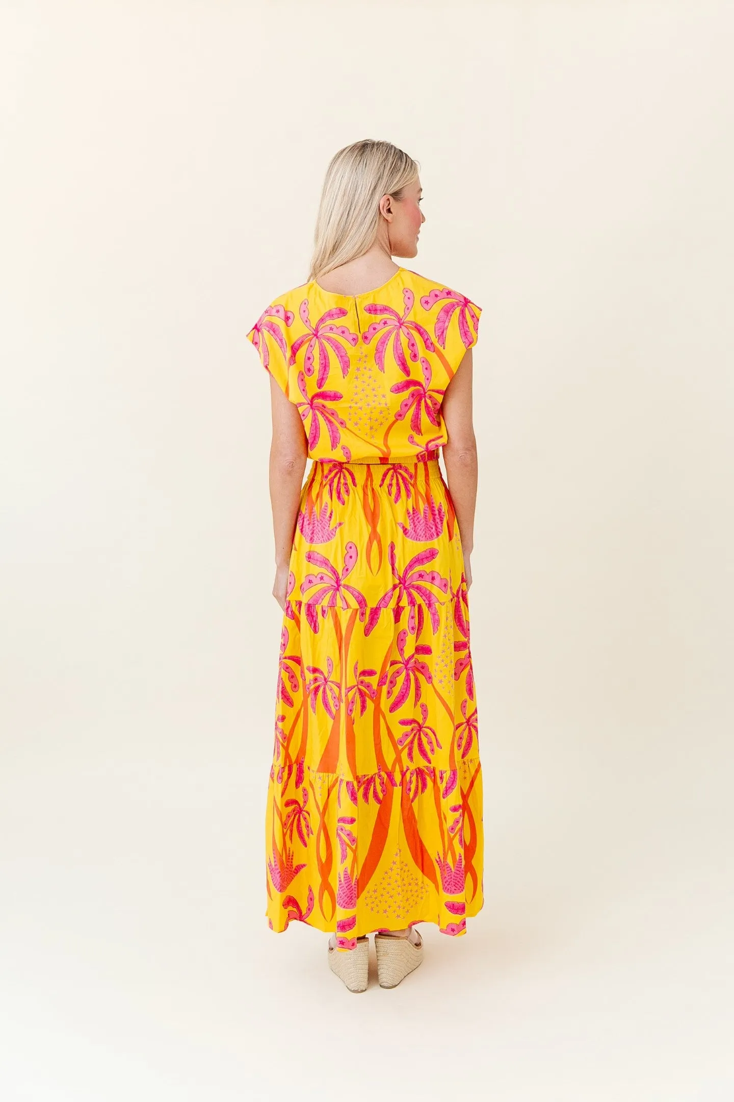 Gardenia Skirt in Antigua Palm
