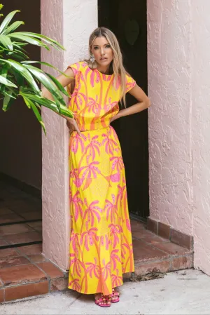 Gardenia Skirt in Antigua Palm