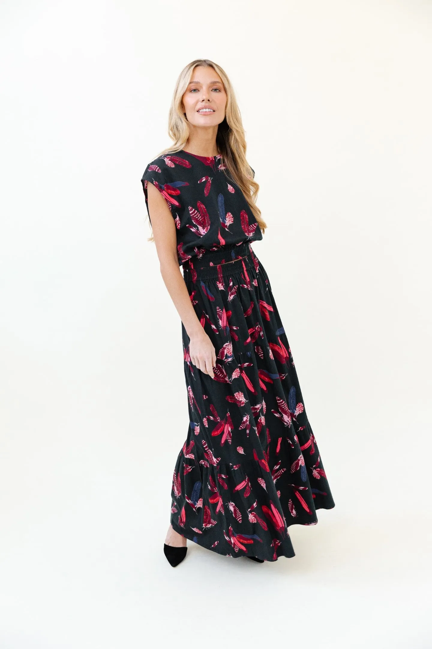 Gardenia Skirt in Mulberry Plume