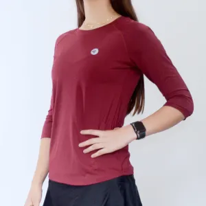 Garnet 3/4 Sleeve in Cherry