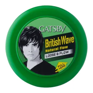 Gatsby British Wave Natural Flow Loose & Flow Styling Hair Wax -  75gm
