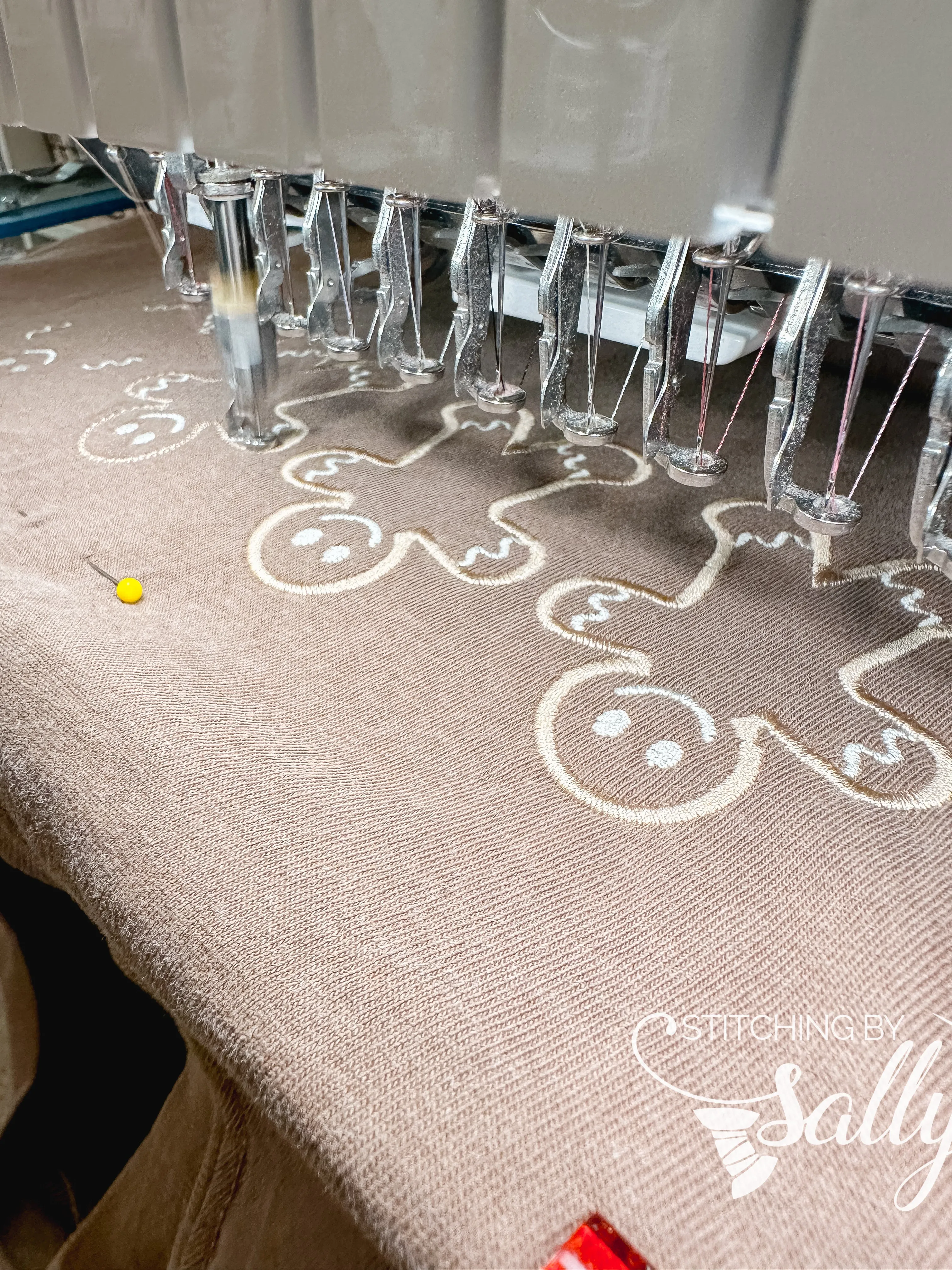 Gingerbread Men Embroidery Shirt