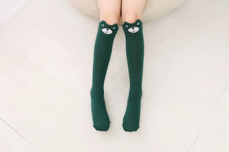 Girls cartoon over the knee socks