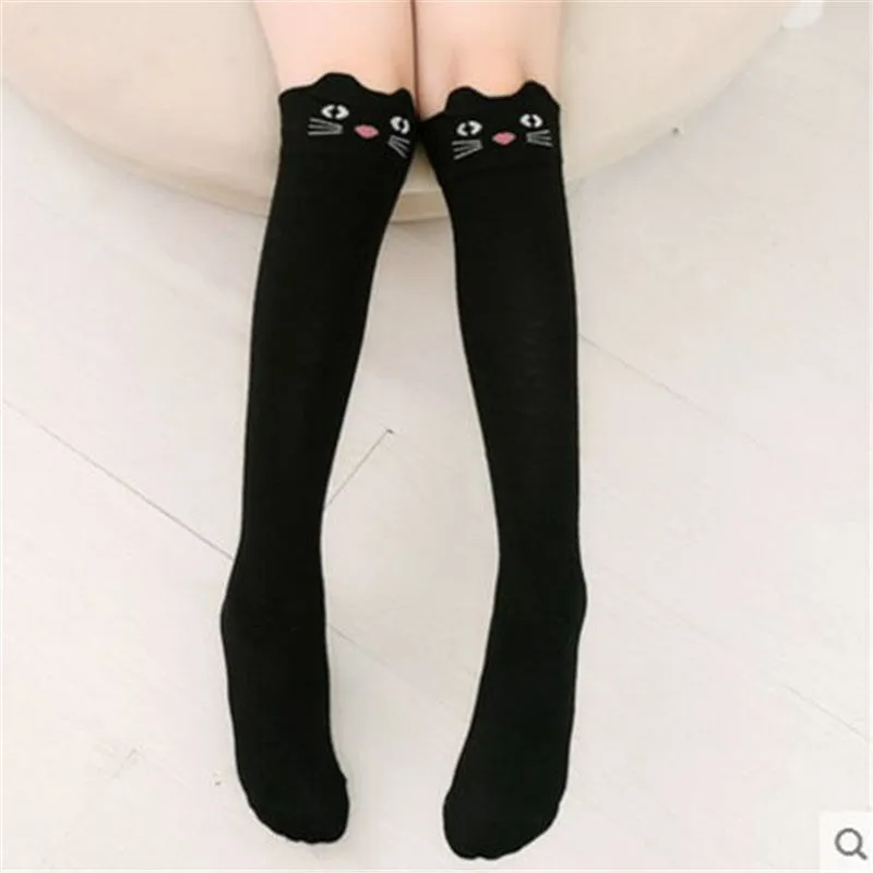 Girls cartoon over the knee socks