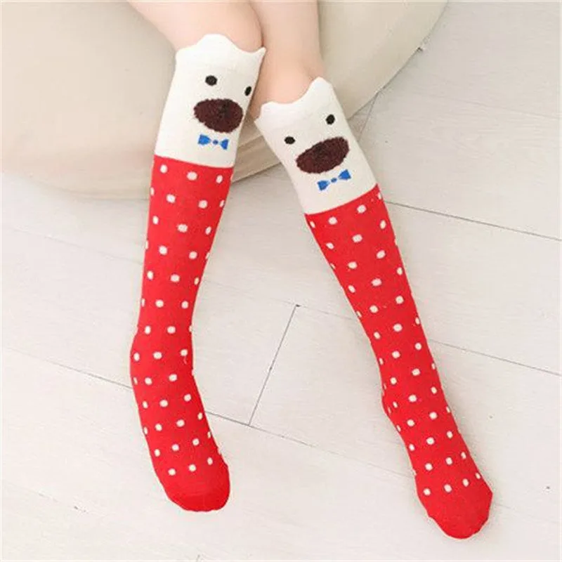 Girls cartoon over the knee socks
