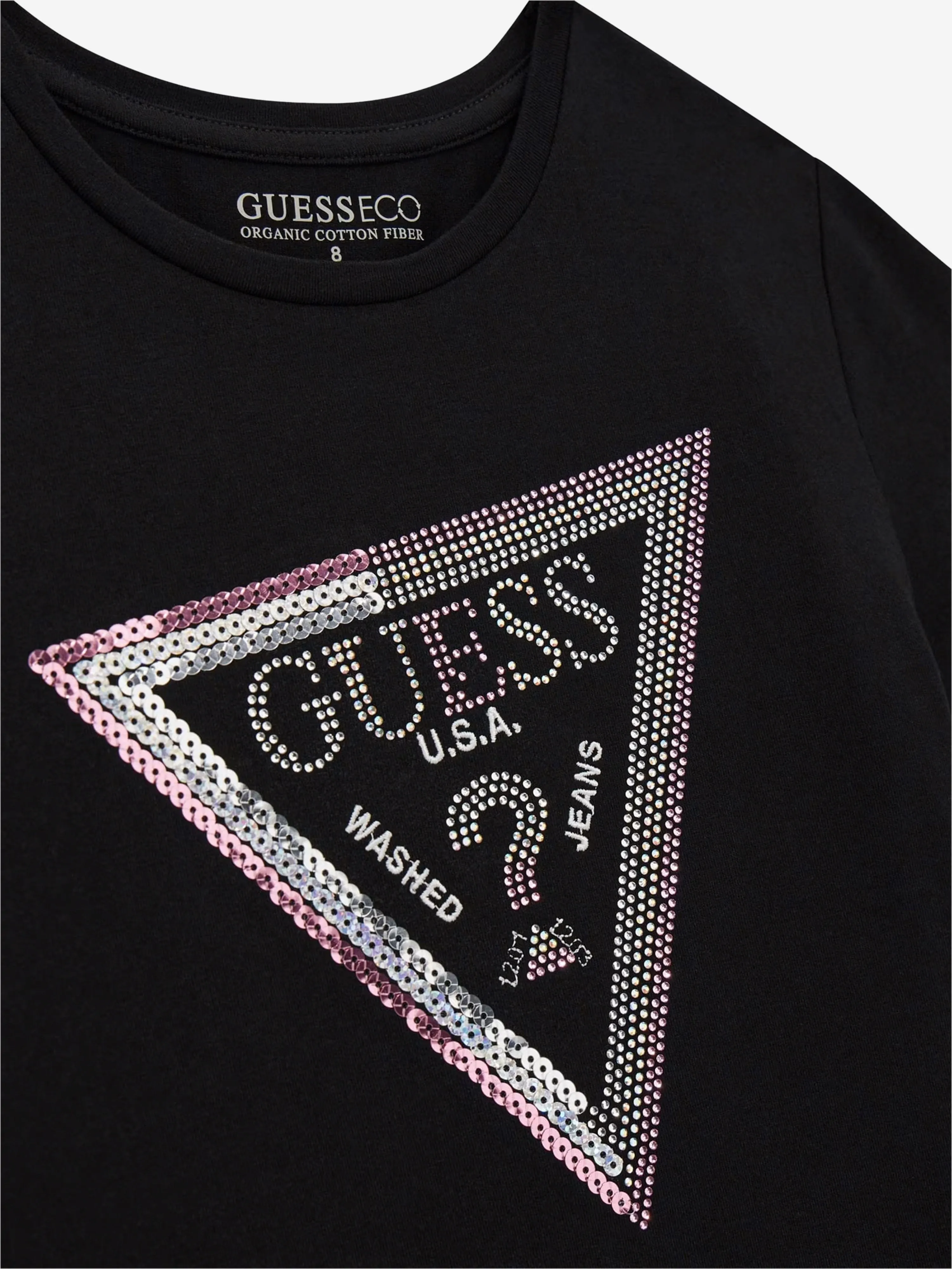 Girls Logo T-Shirt in Black