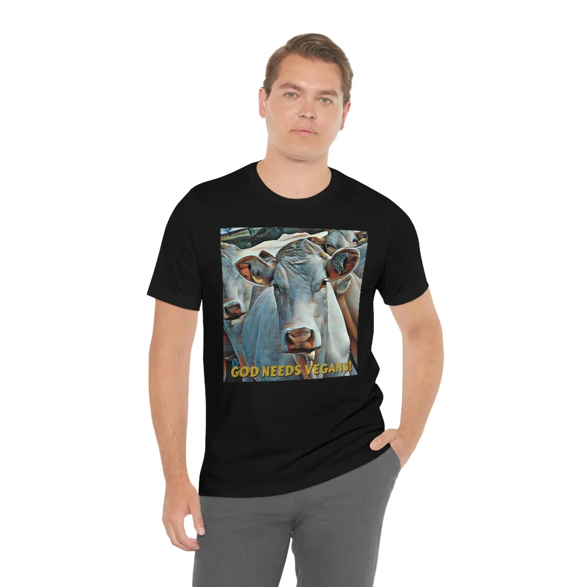 God Needs Vegans! 2 Short Sleeve Tee