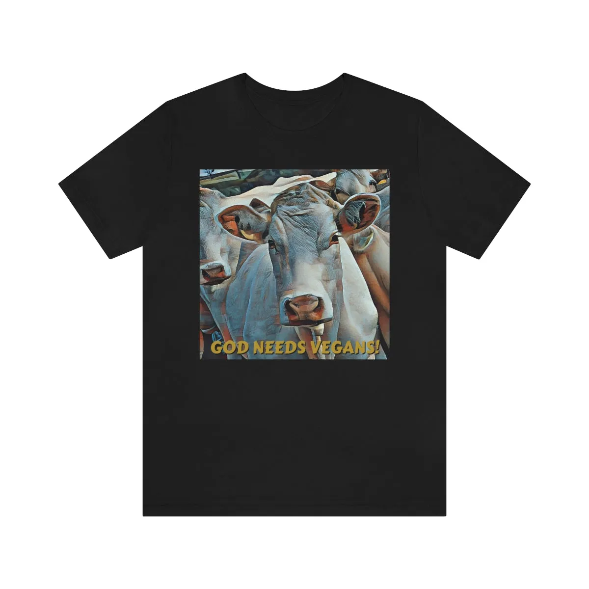 God Needs Vegans! 2 Short Sleeve Tee