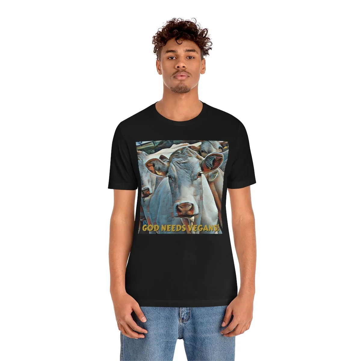 God Needs Vegans! 2 Short Sleeve Tee