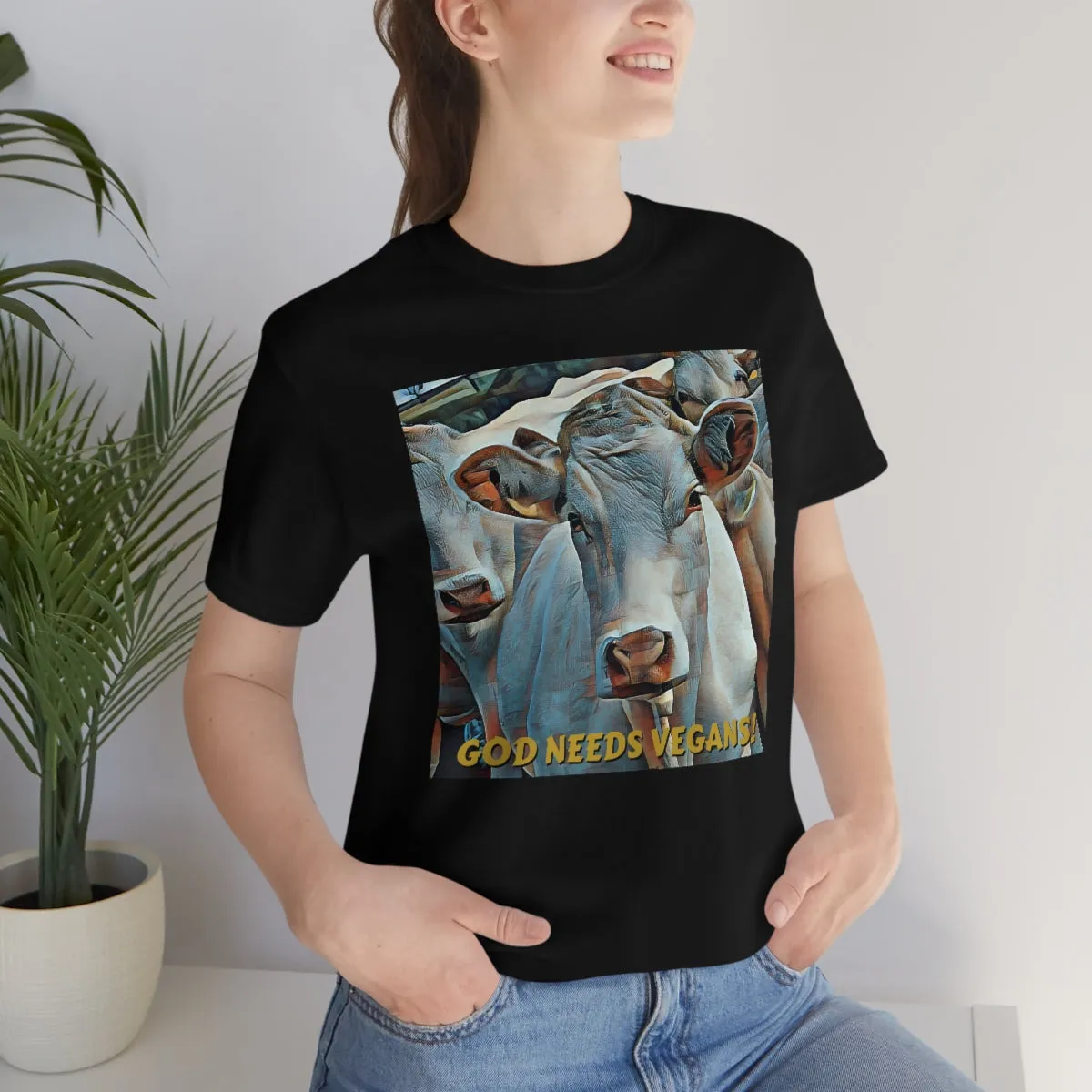 God Needs Vegans! 2 Short Sleeve Tee
