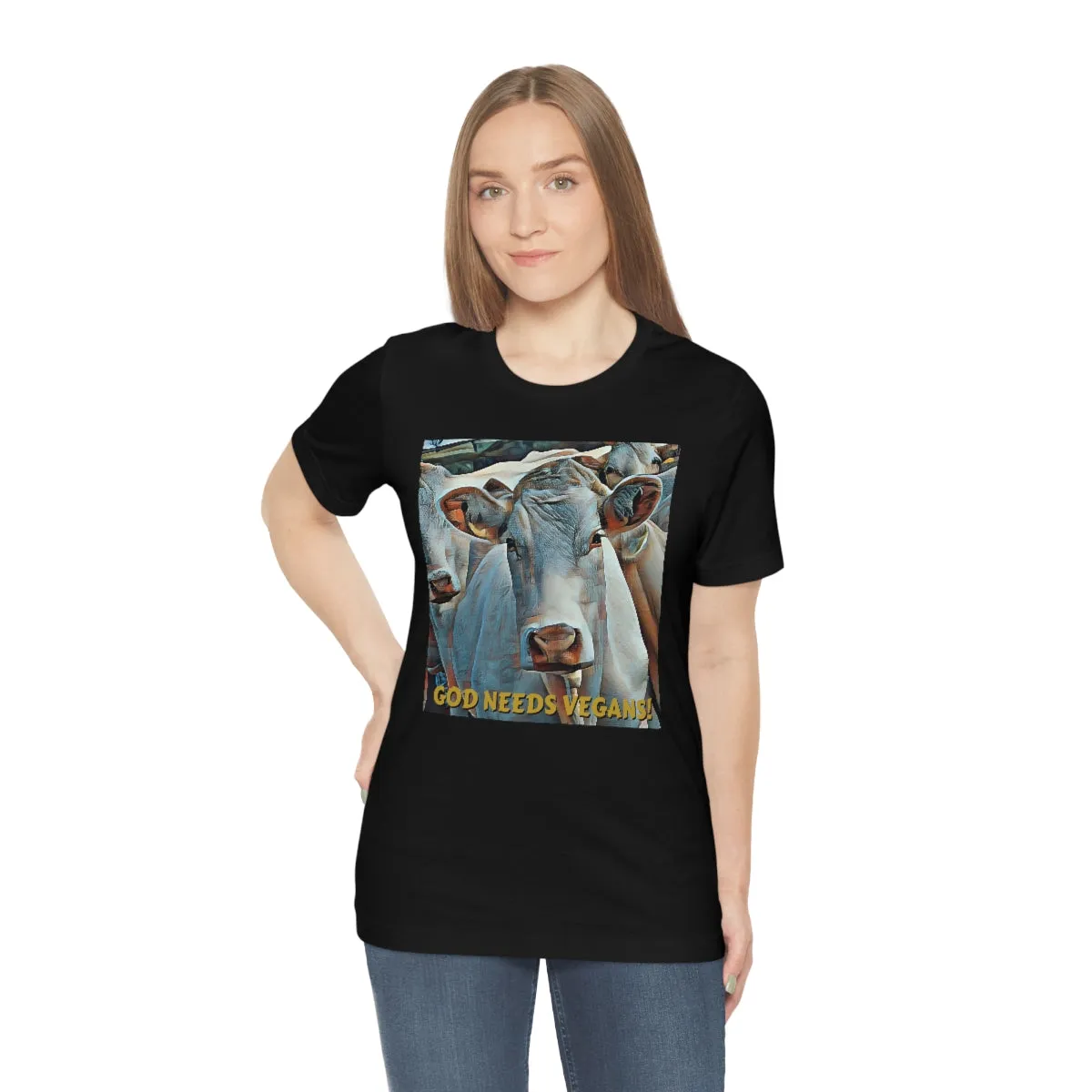 God Needs Vegans! 2 Short Sleeve Tee