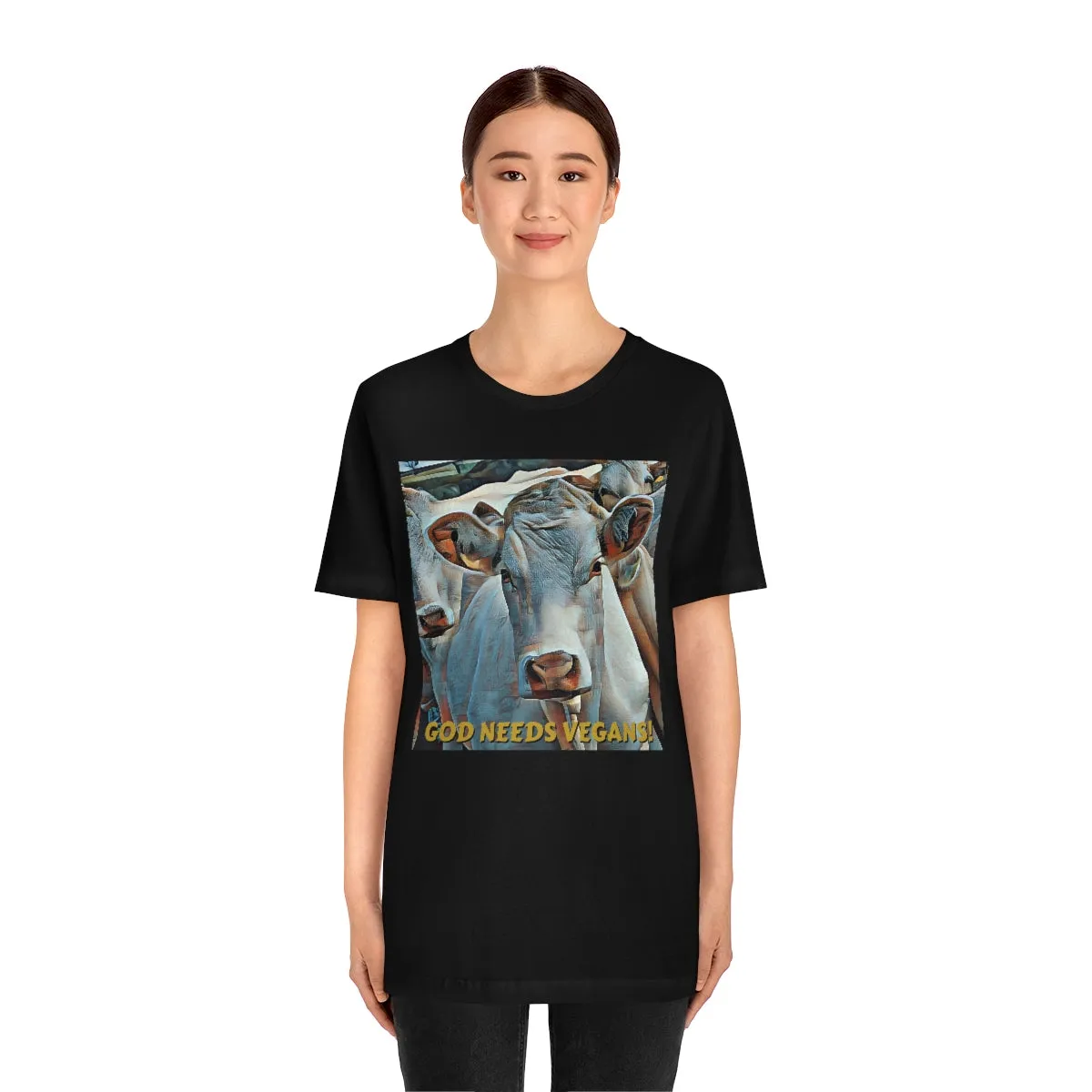 God Needs Vegans! 2 Short Sleeve Tee