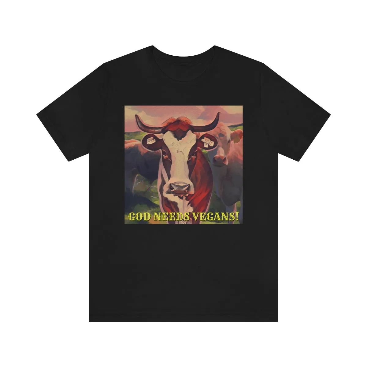 God Needs Vegans! Short Sleeve Tee