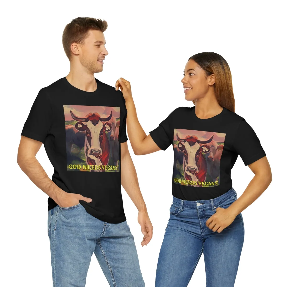 God Needs Vegans! Short Sleeve Tee