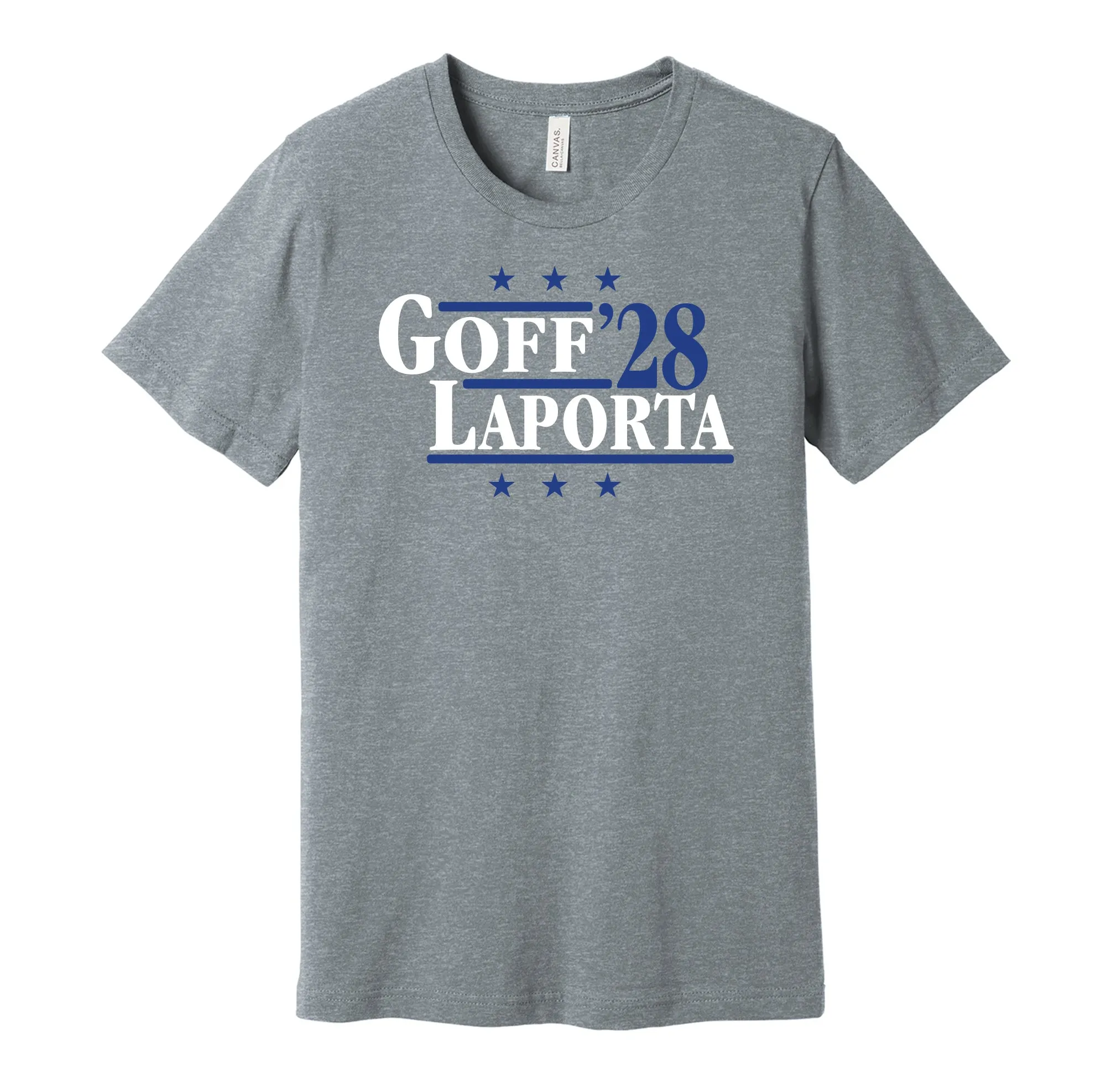 Goff & LaPorta '28 - Detroit Football Legends Political Campaign Parody T-Shirt - Hyper Than Hype Shirts