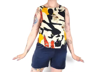 Gorman   Jamilla Okubo unique print top size 12