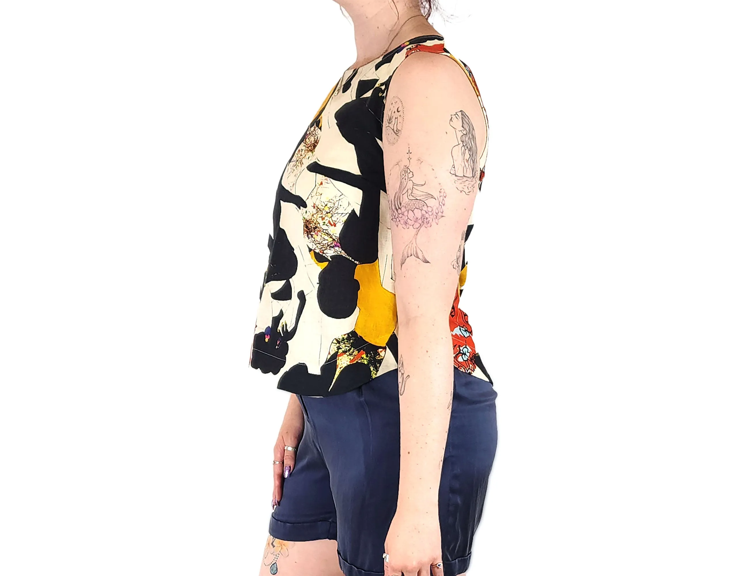 Gorman   Jamilla Okubo unique print top size 12