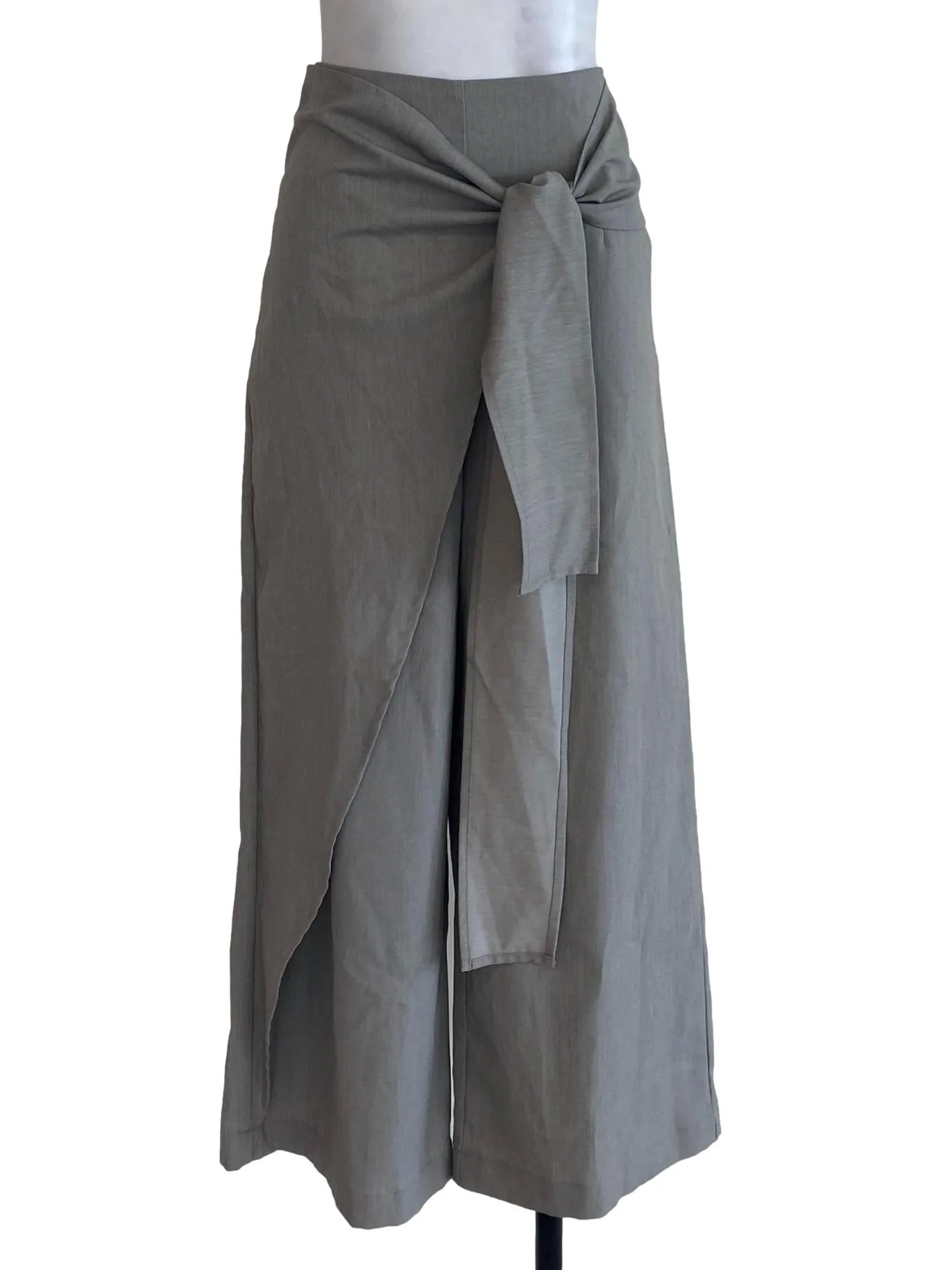 Grey Textured Pants