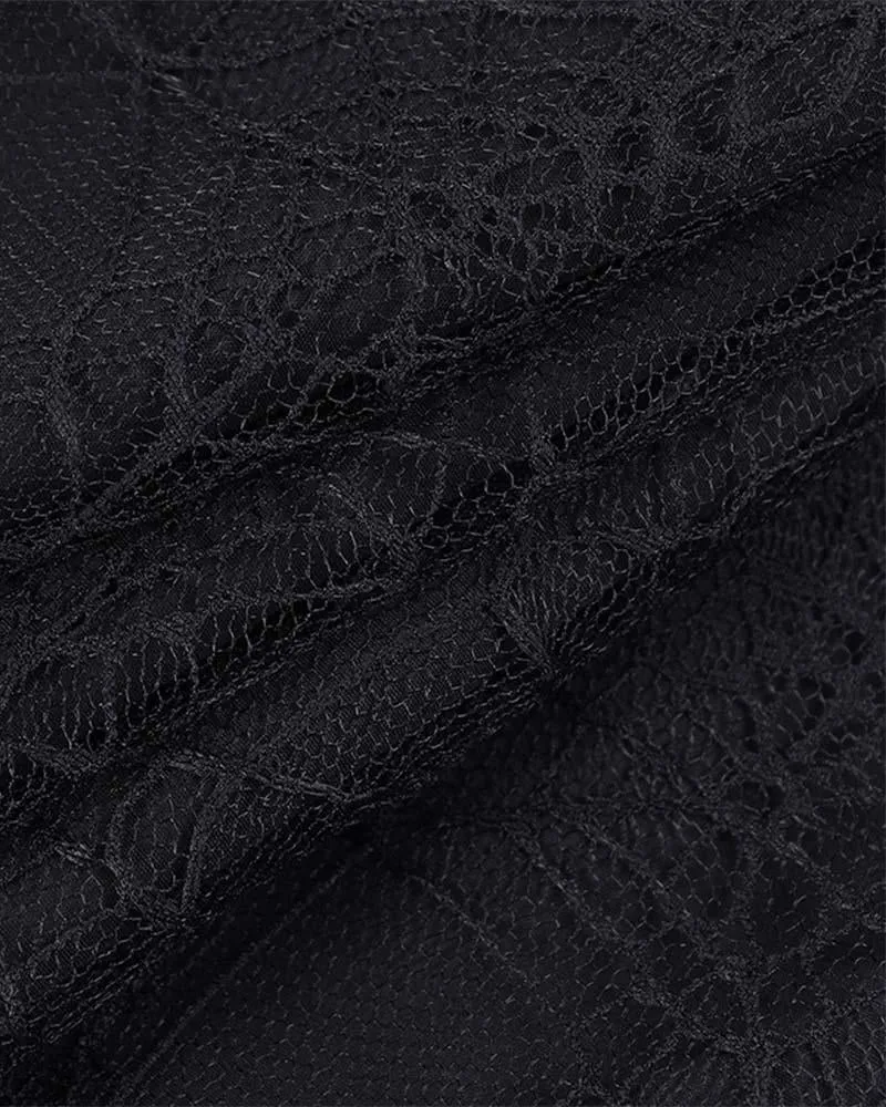 Grunge Cobwebs Mesh Skirt