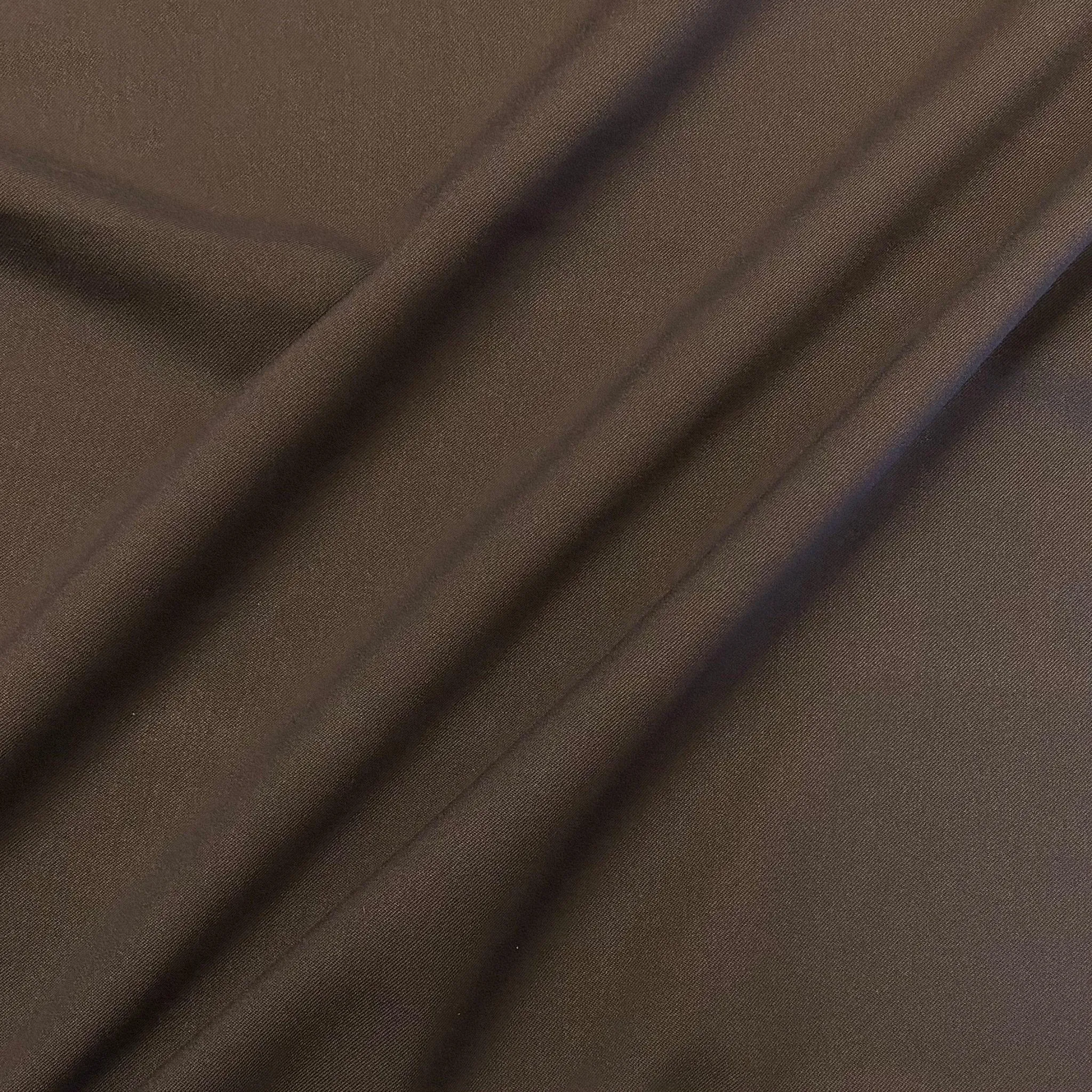 H42 | Viscose Gaberdine Twill Suiting - Brown (72cm end of bolt)