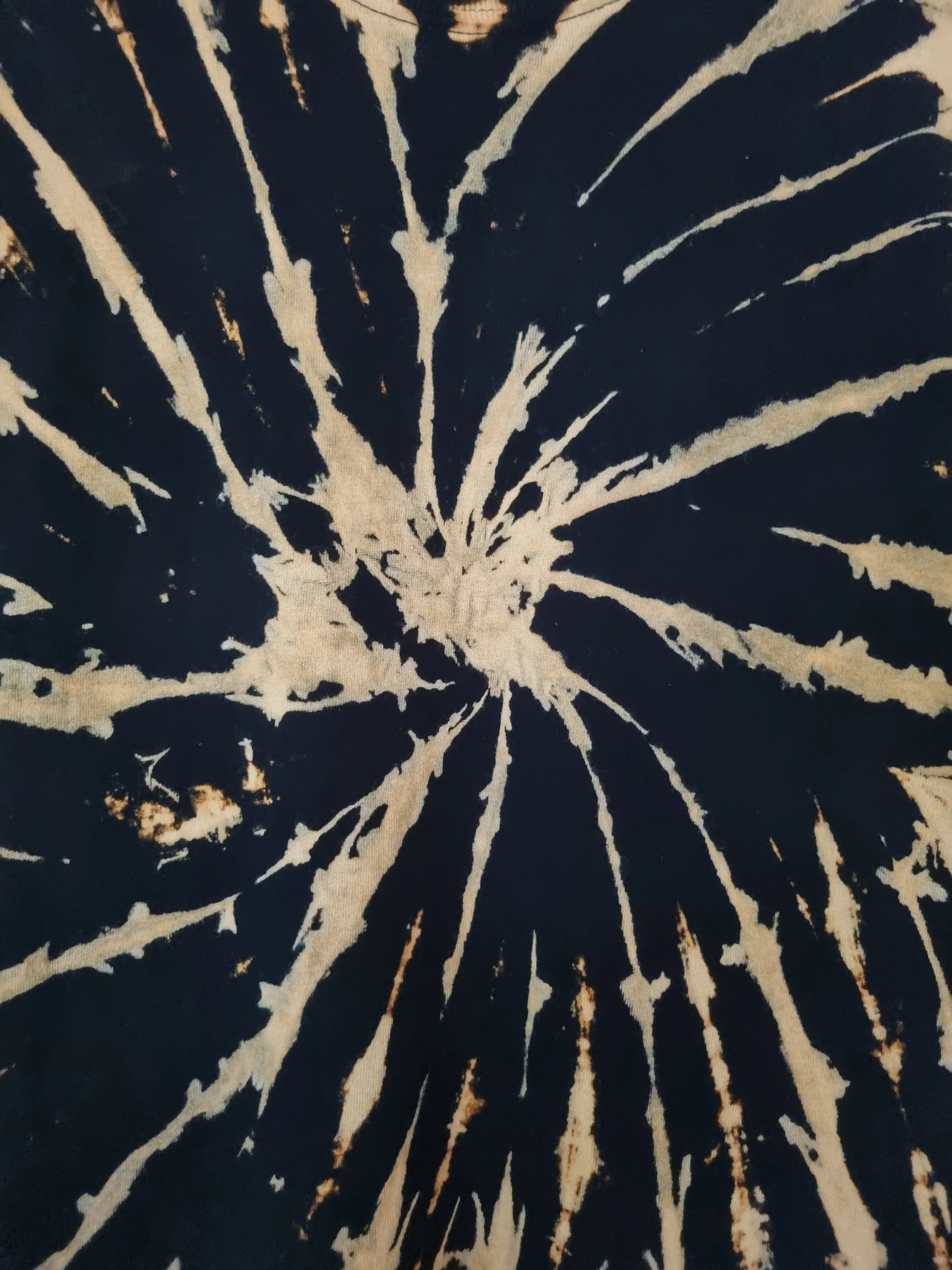 Hand Designed Bleach Spiral Tie-Dye Shirt