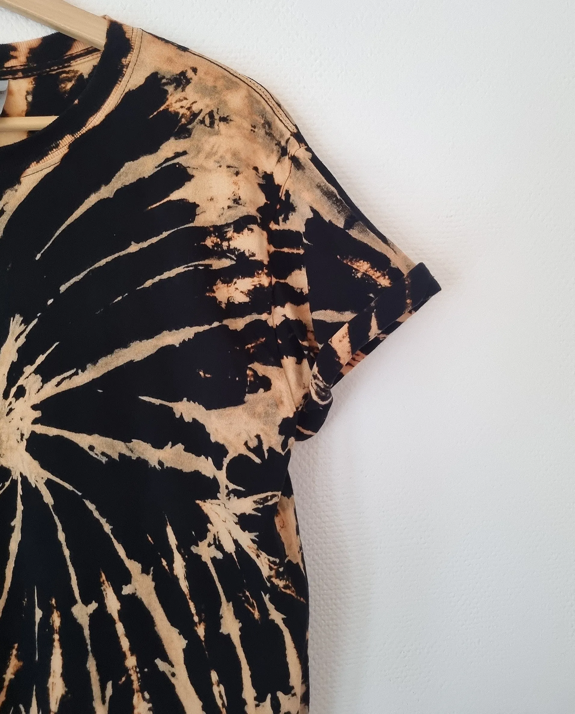 Hand Designed Bleach Spiral Tie-Dye Shirt