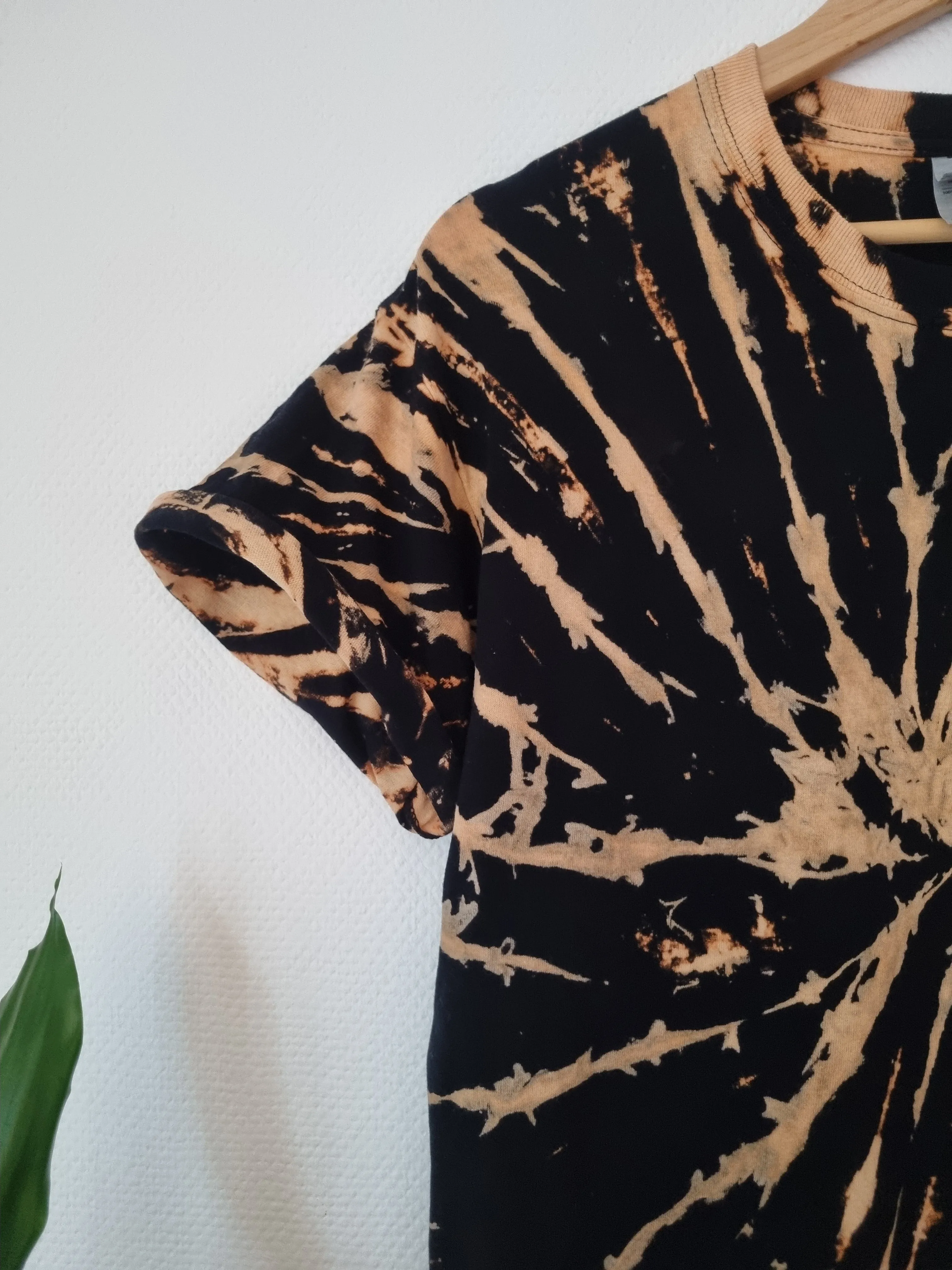 Hand Designed Bleach Spiral Tie-Dye Shirt