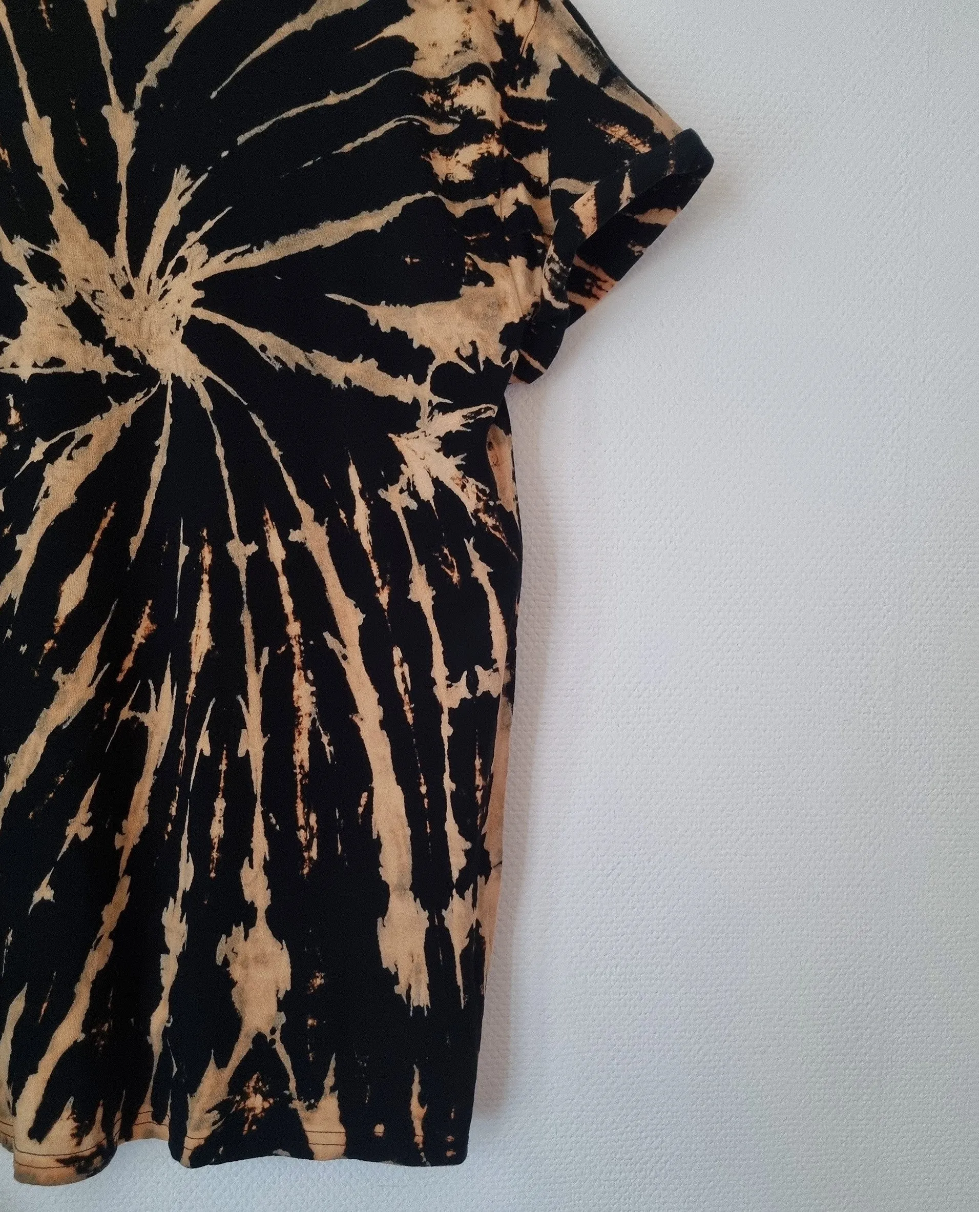 Hand Designed Bleach Spiral Tie-Dye Shirt