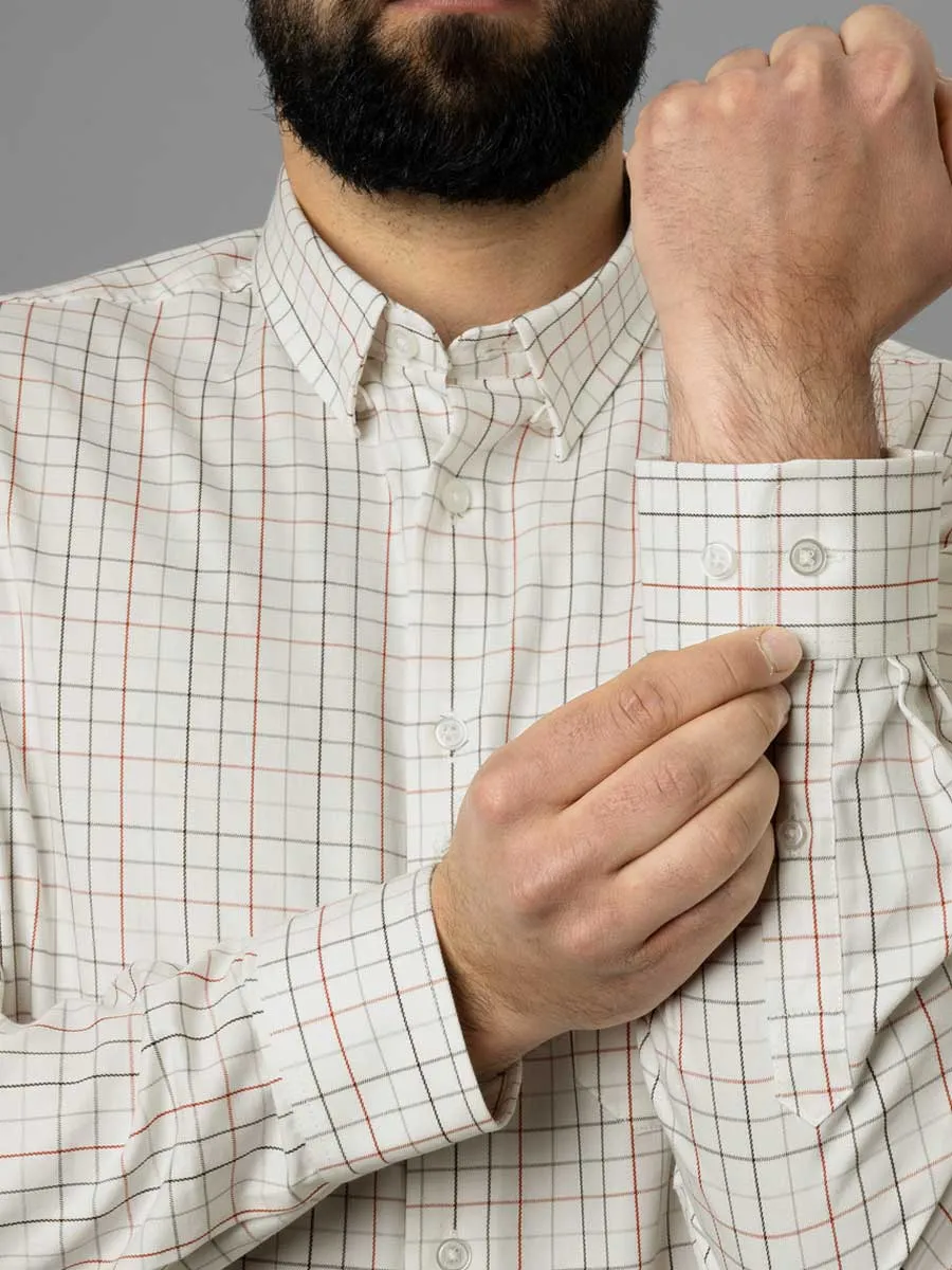HARKILA Allerston Shirt - Mens 100% Cotton - Bloodstone Check