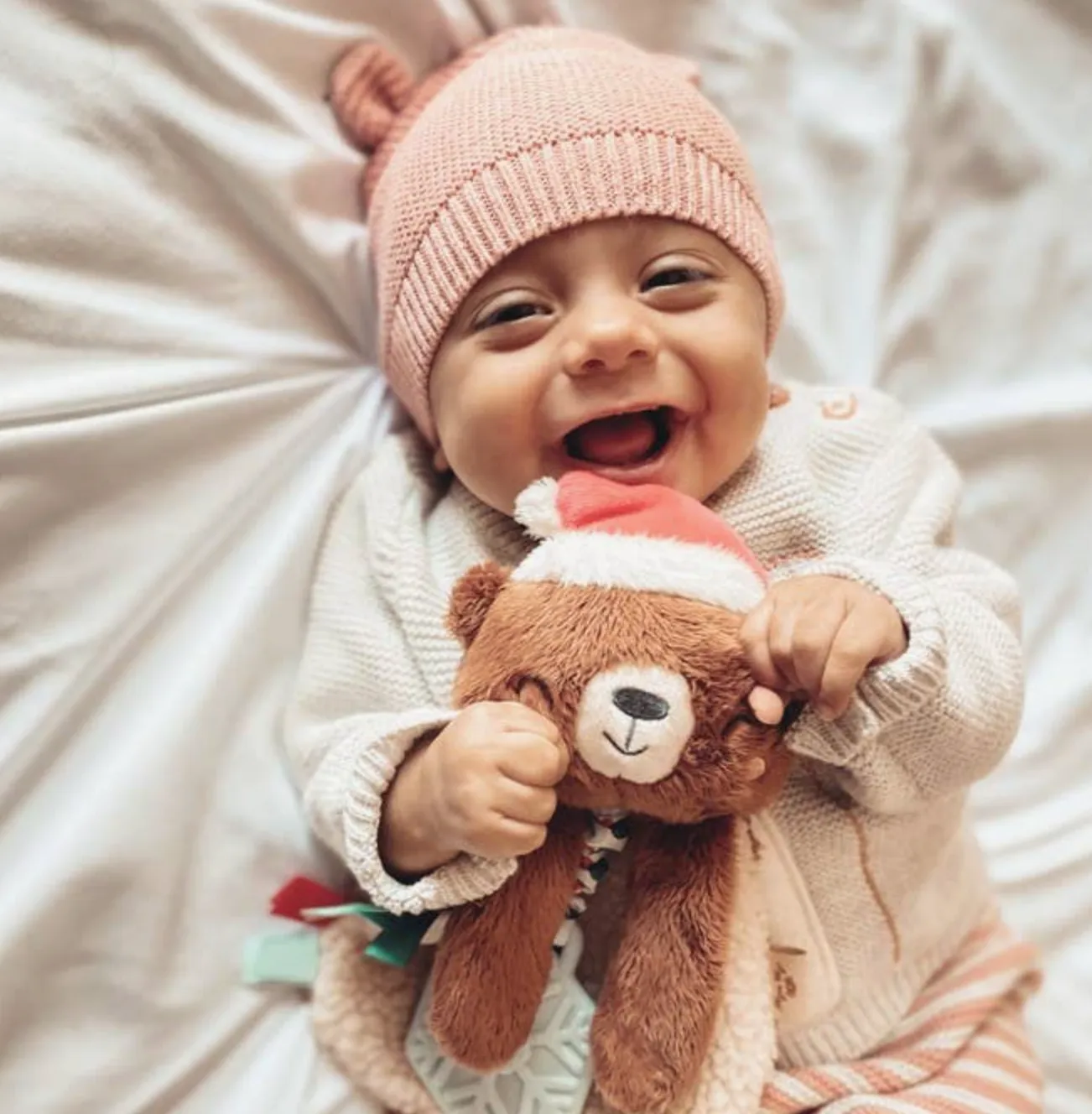 Holiday Bear Itzy Lovey™ Plush   Teether Toy