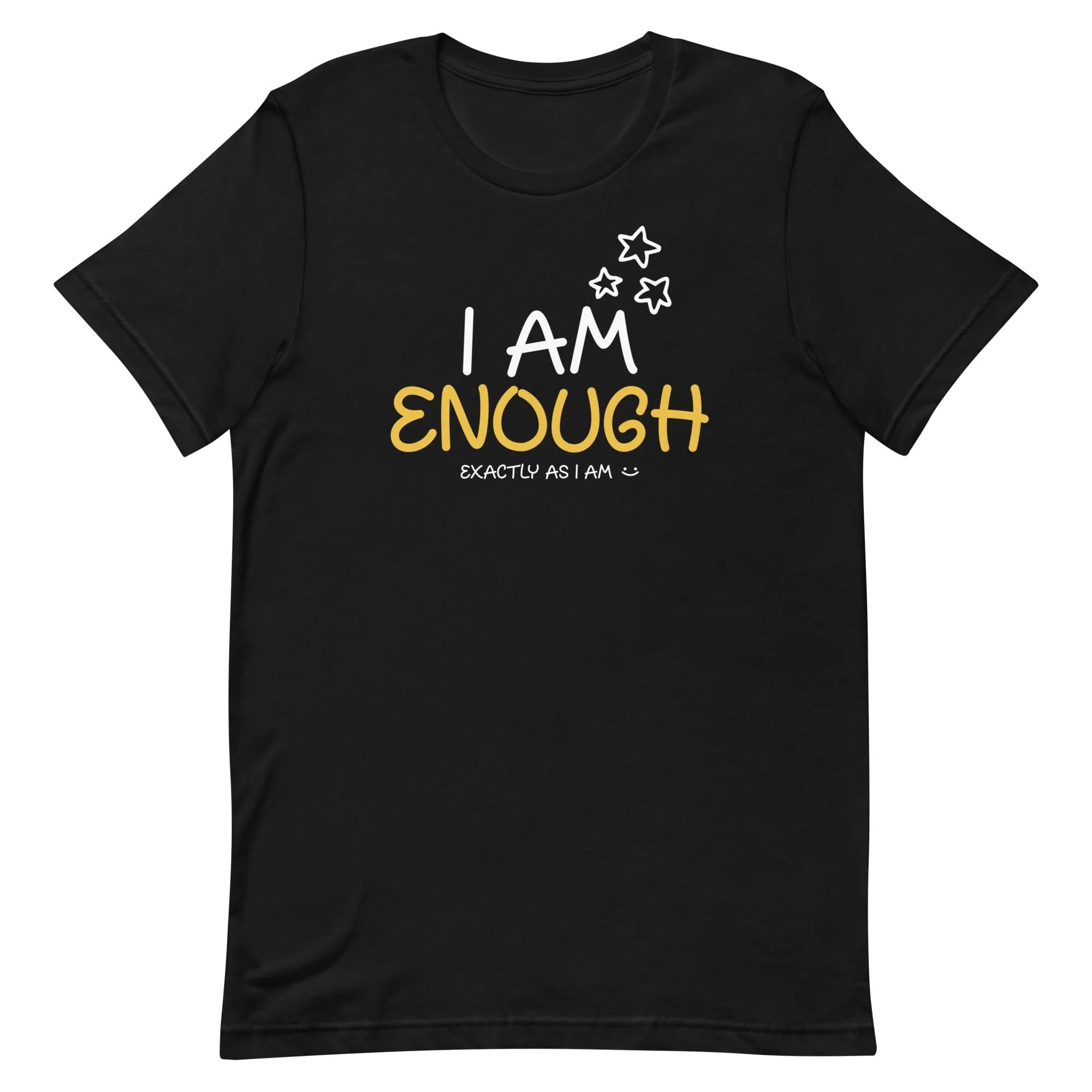 I AM ENOUGH STARS Affirmation Inspired Mental Health T-Shirt for Women