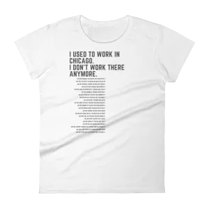 I Used to Work in Chicago - Women's with Lyrics