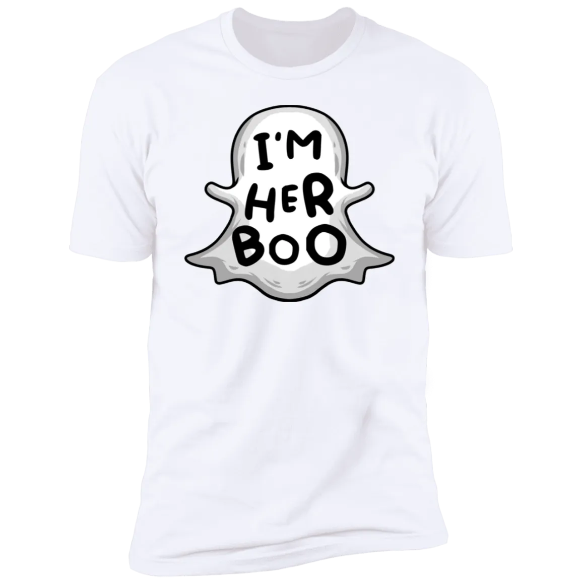 I'm Here Boo & I'm His Witch Halloween Couples Shirts