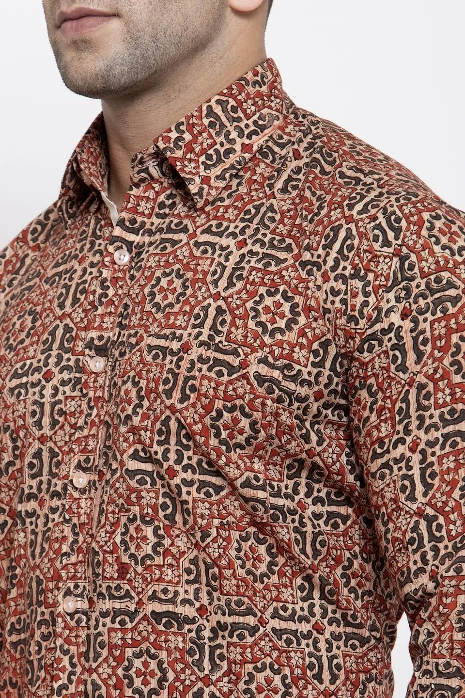 jaipur-100-Cotton-Red-Shirts-Shirt031