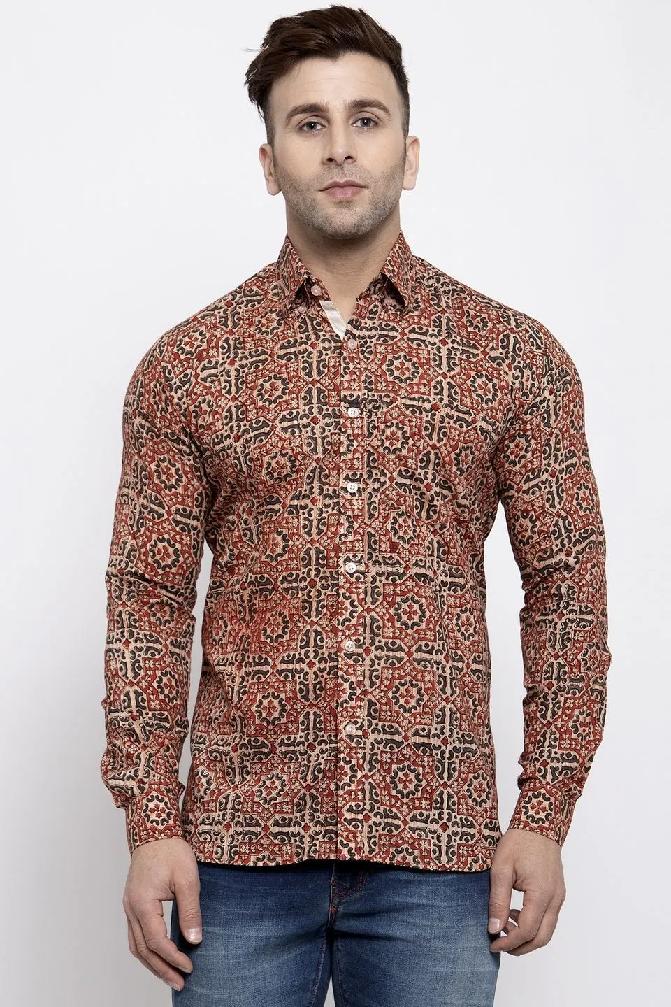 jaipur-100-Cotton-Red-Shirts-Shirt031