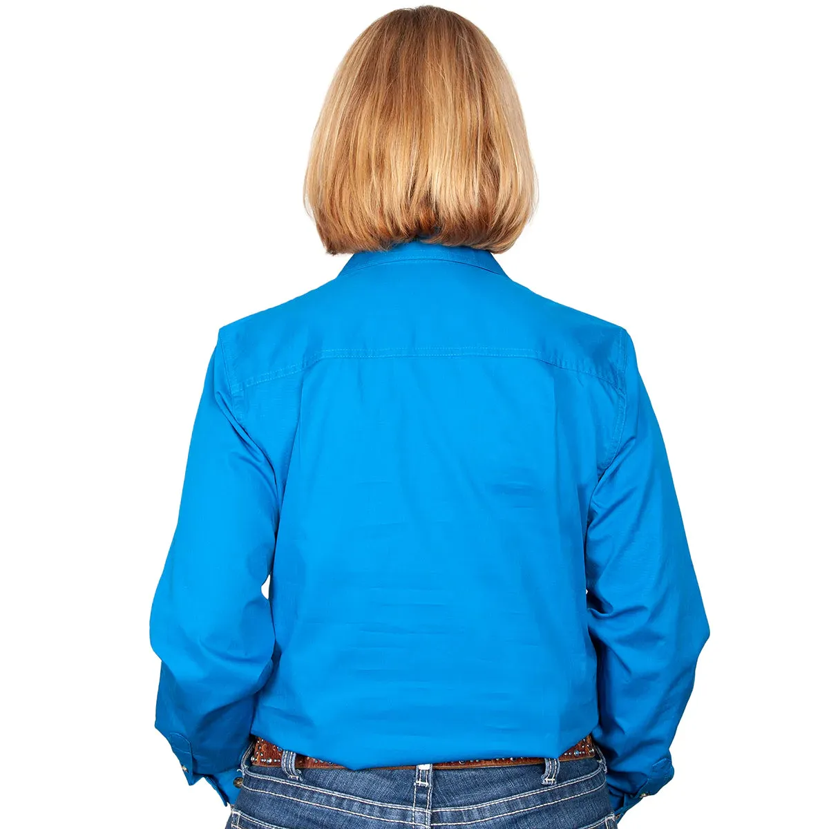 JCA Brooke Workshirt Ladies Blue Jewell