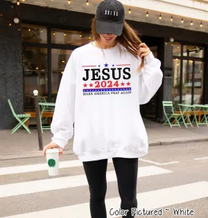Jesus 2024 Make America Pray Again Election Tee or Sweatshirt