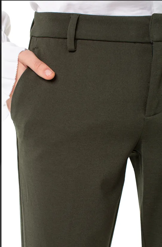 Kelsey Knit Trouser Super Stretch Oak Moss