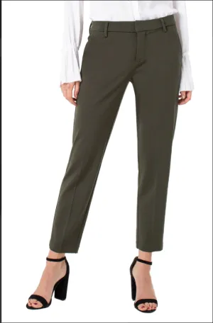 Kelsey Knit Trouser Super Stretch Oak Moss
