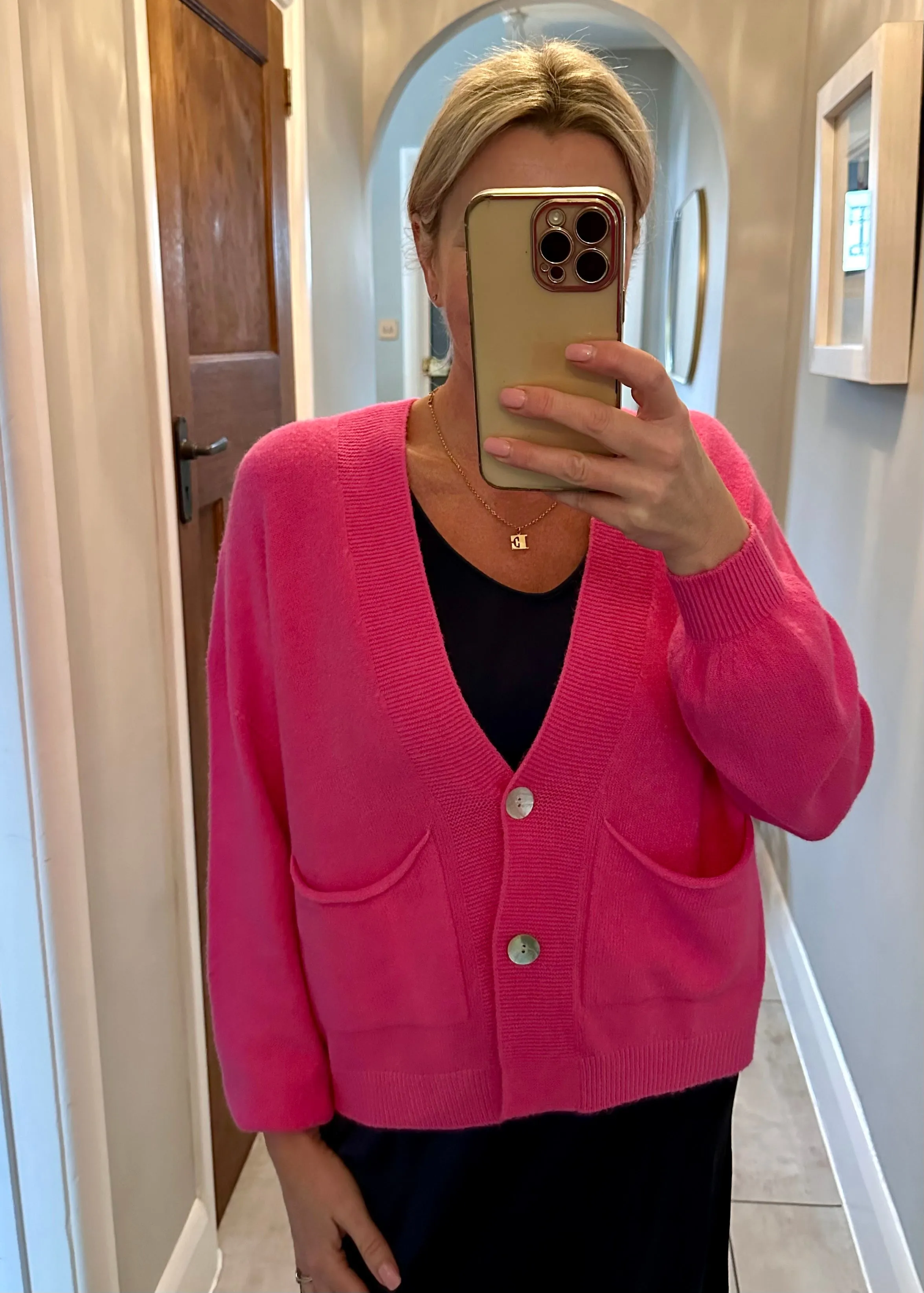 Khaki 2 Button Cardigan
