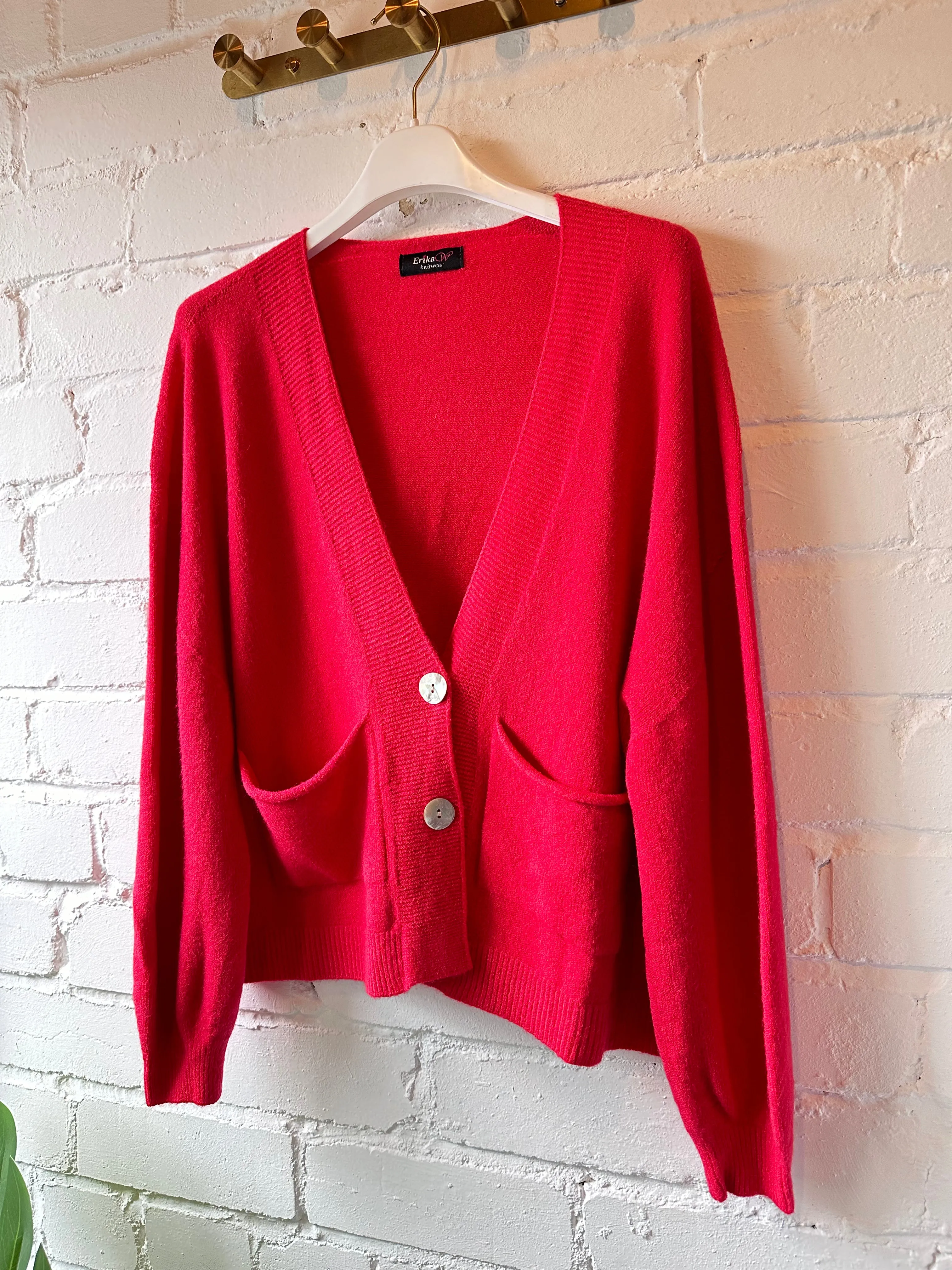Khaki 2 Button Cardigan