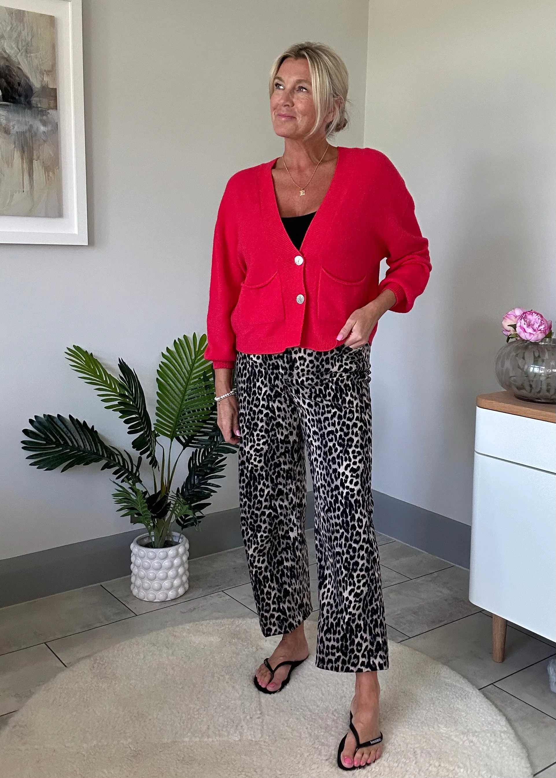 Khaki 2 Button Cardigan