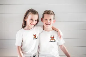 Kids Reindeer Name Tee