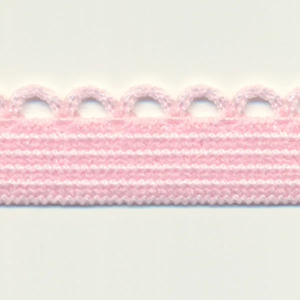 Knit Picot Stretch Tape #112 Pink