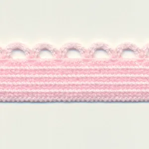 Knit Picot Stretch Tape #112 Pink